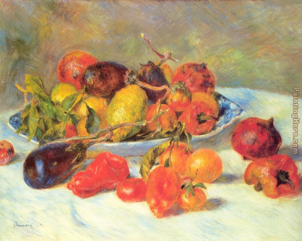 Fruits from the Midi painting - Pierre Auguste Renoir Fruits from the Midi art painting